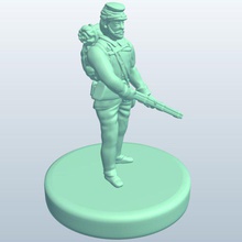 unionsoldiers rifle de v1 la unión a los soldados personas imprimible lowpoly 3d print model - Mito3D