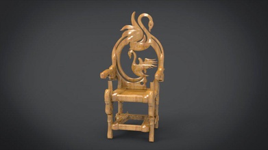 unique chair goose motif model office living table dinning-table furniture furnitures interior pieces art tool modern woog wooden armchair kitchen set seating dining-room classic arm 3d print model - Mito3D