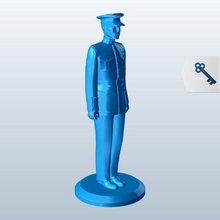 united states marine v1 people printable lowpoly 3d print model - Mito3D