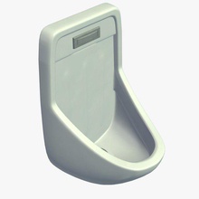 urinal v1 household items printable lowpoly 3d print model - Mito3D