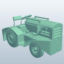 us aircraft moto tug vehicles v1 1940s mototug vehicle printable lowpoly 3d print model - Mito3D