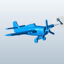 us carrierbased fighter ww2 v1 carrier plane aircraft printable lowpoly 3d print model - Mito3D