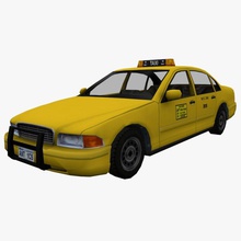 us taxi low poly car 3d city game highway lower model new ny ready sedan traffic two usd vehicle york 3d print model - Mito3D