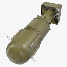 nous la seconde guerre mondiale bombe aérienne petit garçon 3d molier atomique attaque mort une explosion explosifs hiroshima l'histoire international peu militaires missile de modèle le nucléaire projectile ogive l'arme monde 3d print model - Mito3D