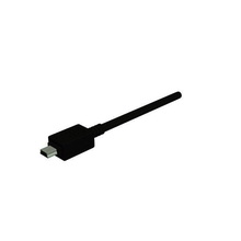usb mini b male plug plastic black v2 usbb connector electronics printable lowpoly 3d print model - Mito3D