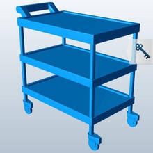 utility cart v1 Warenkorb tools - Ausrüstung bedruckbar ist lowpoly Werkzeuge-Ausrüstung 3d print model - Mito3D