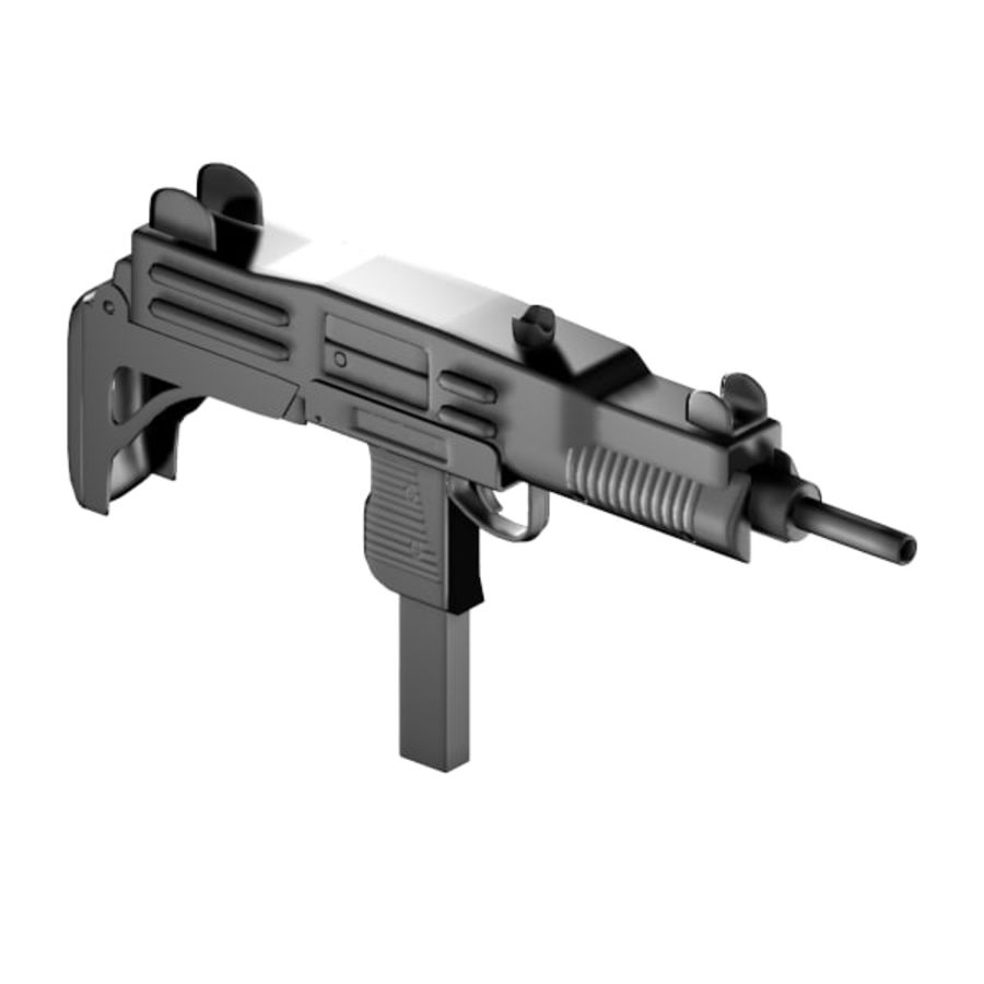 uzi aeche game gun lower model pistol poly rifle uzy uzzi uzzy weapon 3D print model - Mito3D
