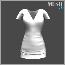 v neck shirt casual character clothes fasion female meshit model rig sport t woman worn 3d print model - Mito3D