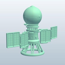 vega solar system probe v1 outer space spacecraft printable lowpoly 3d print model - Mito3D