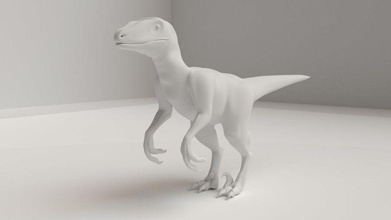 velociraptor animale frullatore cjbrice i dinosauri giurassico lucertole mob modello raptor rettili 3d print model - Mito3D