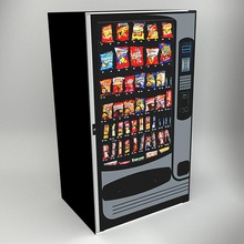 vending-Maschinen Architektur gechipt david turner trinken Elemente schnell Essen Maschine Modell snack soda vending 3d print model - Mito3D