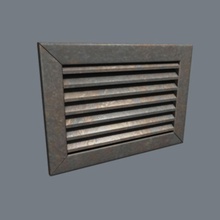 vent cover air architecture building condition duct elements heating house industrial old rusty vented xdusk 3d print model - Mito3D