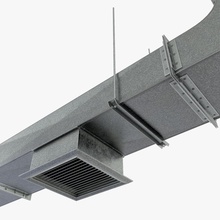 tuyau de ventilation définir 02 ac l'air l'architecture plafond cool le conduit éléments jeu chauffage industrielle l'intérieur bas lowpoly luchador métal modèle modulaire droits d'obtenteur poly prêt ensemble l'arbre système ventilé la 3d print model - Mito3D