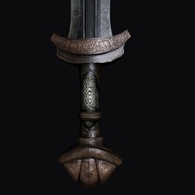 viking espada antiga lâmina o celtic corte escuro fantasia ivanpxxx faca medieval corpo-a-corpo de aço arma 3d print model - Mito3D