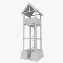 viking watchtower one aged architecture beacon building danish era historic house medieval model nordic norwegian structure swedish symmetria3d tower vikingr watch 3d print model - Mito3D