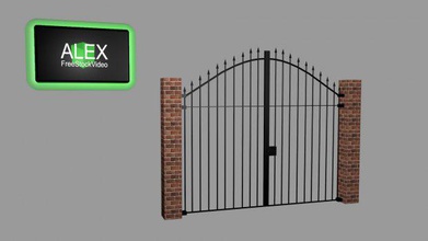 villa gate il cancello architettura 3d print model - Mito3D