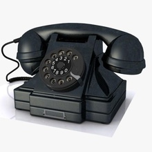 vintage telefon antika Ara çizgi film klasik iletişim kordon arama elektronik mobilya oyun çizgiler metal model eski süs oynuyor retro tarz toon oyuncak virtualhorizonstudio Tel 3d print model - Mito3D