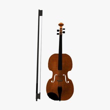 violin musical instruments printable lowpoly 3d print model - Mito3D