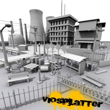 viosplatter street assortment v14 architecture assortments blocks cast caution cinder cityscape cross elements fence iron light model modeltheplanet more nuclear picket plant power privacy scene sign stone stop v1 4 wall yield 3d print model - Mito3D