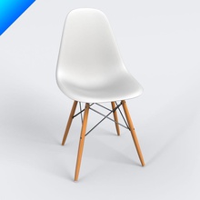 vitra dsw eames plastic side chair 2in1studio charles dining furnishings furniture interior live lobby loft lounge model modern ray rod siding steel upholstery welding 3d print model - Mito3D
