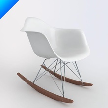 vitra rar eames plastic armchair 2in1studio chair charles classic dax dining furnishings furniture interior live lobby loft lounge model modern ray rod steel upholstery welding 3d print model - Mito3D
