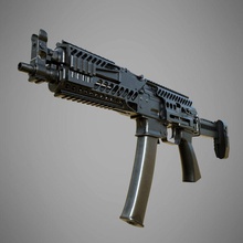 vityaz-sn claudiua gun hoch Modell modern poly Gewehr sn vityaz Waffe 3d print model - Mito3D