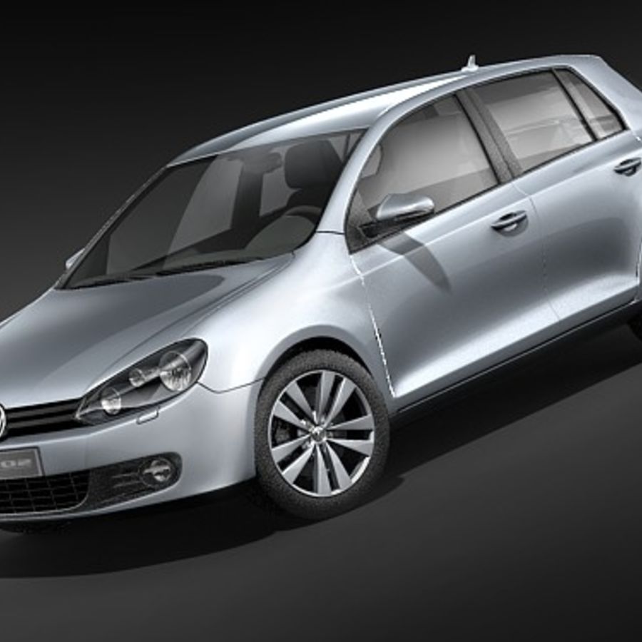 volkswagen golf 6 5 portas 2008 2009 2010 2011 de carro porta alemanha golfe hatchback modelo limousine squir do veículo vi vw 3D print model - Mito3D