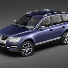 volkswagen touareg 2007 2008 2009 4x4 german heavy model offroad sport squir suv utylity vechicle vehicle vw wagon 3d print model - Mito3D