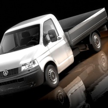 volkswagen transporter de recogida pesado la squir transportador camión utylity vehículo vw 3d print model - Mito3D