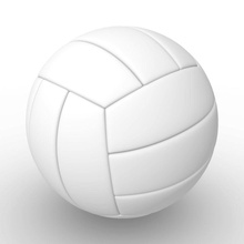 le volley-ball 3d les balles de l'équipement jeu green3dart mentale modèle plein air ray la ronde sphères sport volley 3d print model - Mito3D