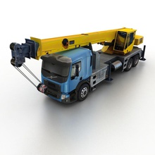 volvo fe crane 2013 auto construction euro evacuator heavy industrial loader lower lowpoly machine model poly ready real rig taurus x time tow truck vehicle 3d print model - Mito3D
