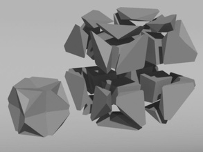 tesselação de voronoi 20 resumo arquitetura legal elementos modelo puro scifi tesselation tessellation triangulação voxelocity 3d print model - Mito3D