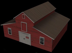 warehouse 2 architecture building burnt farm game house lowpoly model panda ready storage store structure team texture unity unwrapped 3d print model - Mito3D