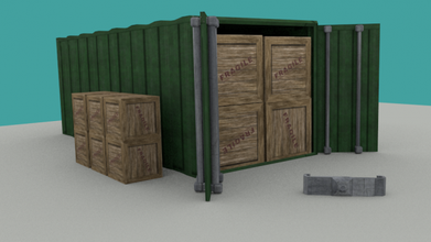 warehouse container box props items 3d print model - Mito3D