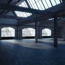 warehouse interior architecture building gyzen industrial kless model scene structure 3d print model - Mito3D