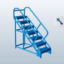 warehouse ladder v1 tools equipment printable lowpoly 3d print model - Mito3D
