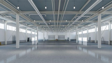armazém interior moderno arquitetura prédio o teto composto depósito dnd05 exposição fábrica jogo hall hangar industrial modelo de almoxarifado armazenamento store estrutura 3d print model - Mito3D