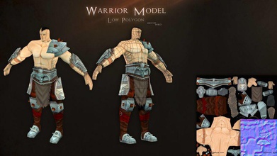 warrior character clothes guys haisao156 human male man model 3d print model - Mito3D