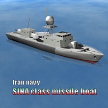 warship sina class iran navy 3d battle battleship blitz3d boat c4d chrisz3d cruiser destroyer frigate game irannavy military missile model sea shipping war watercraft weapon 3d print model - Mito3D