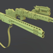 pack d'armes apocalyptique arme à feu makbeton de modèle post l'arme 3d print model - Mito3D