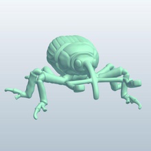 gorgulho v1 insetos printable lowpoly 3d print model - Mito3D