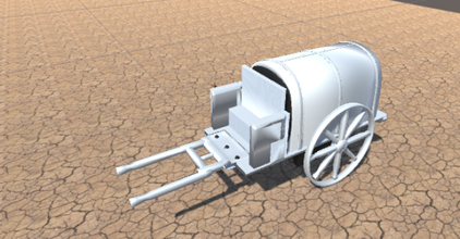 western wagon old west far vehicles 3d print model - Mito3D