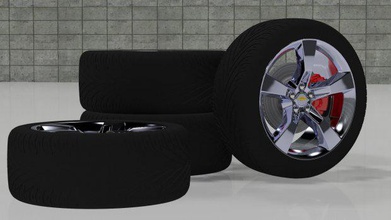 wheels camaro rs vehicles 3d print model - Mito3D