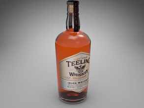 whiskey bottle beverage concept container coyote food grain irish model single teeling 3d print model - Mito3D