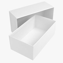 white box 3d 3ds alexsan777 blank cardboard carton container delivery fbx food max mobile model obj pack packaging paper realistic square store wrapping 3d print model - Mito3D
