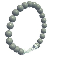 white pearl bracelet v1 jewelry printable lowpoly 3d print model - Mito3D