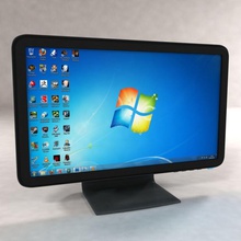 monitor widescreen 3dsam79 computer l'elettronica a schermo piatto hp lcd modello pc televisione tft tv video 3d print model - Mito3D