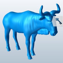 Antilop v1 hayvanlar yazdırılabilir lowpoly 3d print model - Mito3D