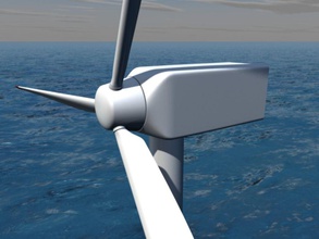 impianto di energia eolica architettura convertitore dibi l'ecologia il generatore industriale macchina modello venti in mare la pianta potenza rinnovabili struttura turbina vento centrali eoliche mulino a parco eolico 3d print model - Mito3D