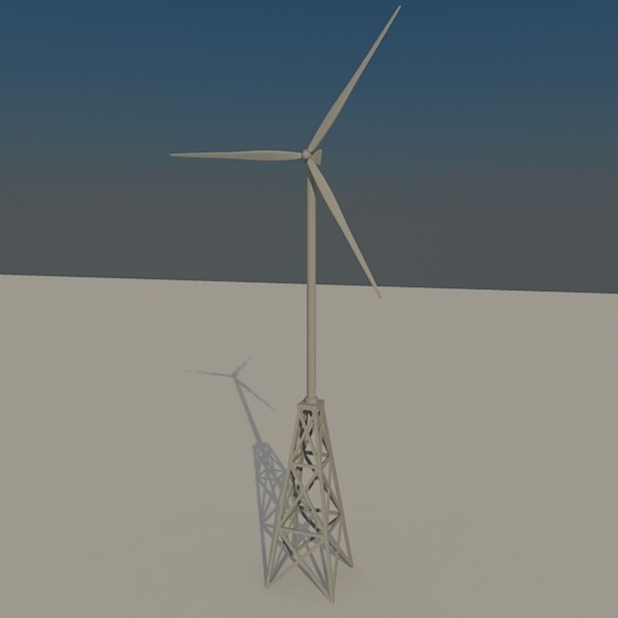 wind turbine Klinge dynamo Elektro Energie factory farm generator Industrie Landschaft Maschine Modell pflanze macht die erneuerbaren Meer serginio Windmühle 3D print model - Mito3D